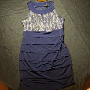 Blue Party Dress by En Focus, Size 10 Petite